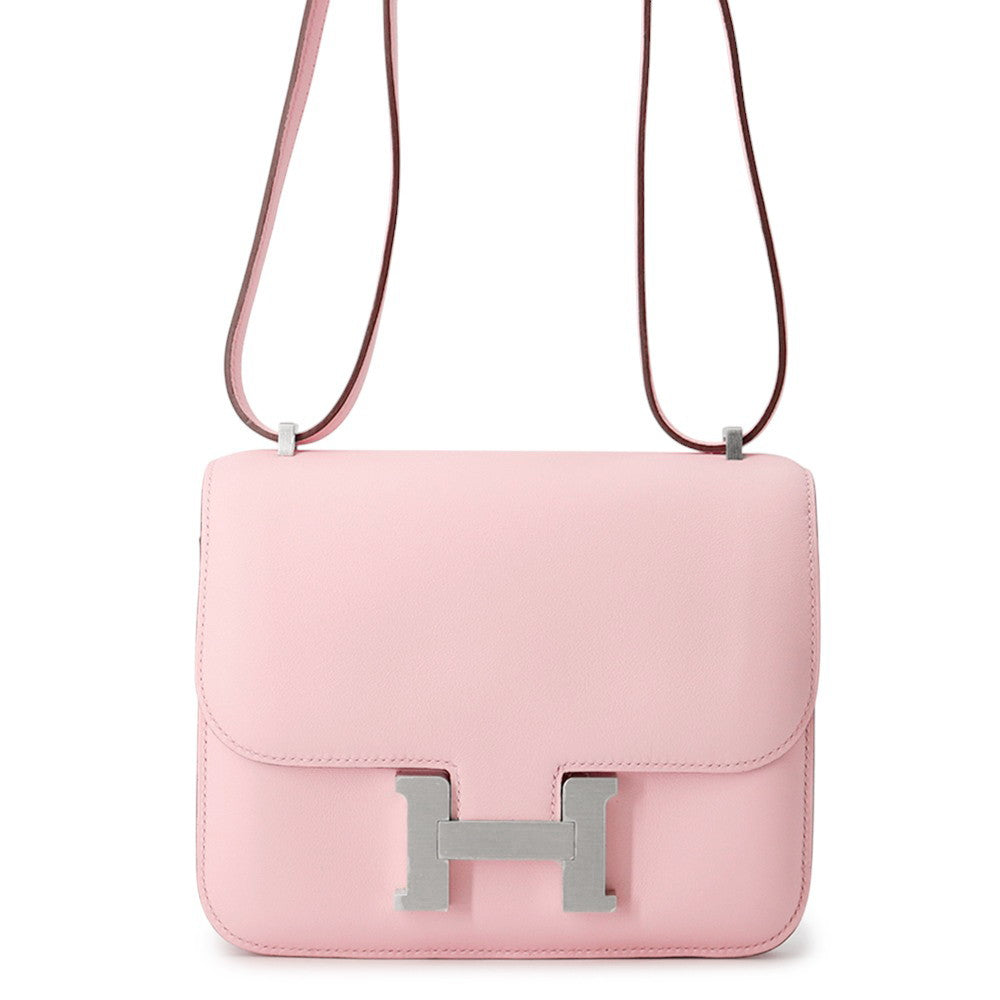 HERMES Constance3 Miroir Rose Sakura Swift Leather Size Mini