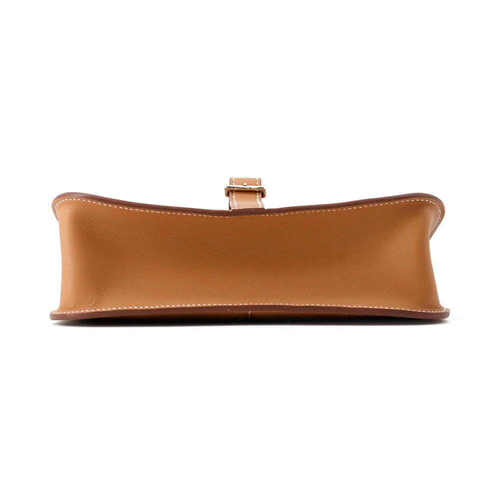 HERMES Halzan Gold Swift Leather Size Mini