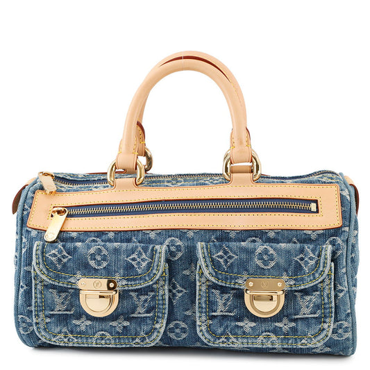 LOUIS VUITTON Neo Speedy Blue/YellowM95019 Monogram Denim