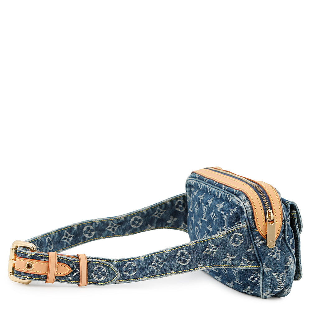 LOUIS VUITTON Bumbag Blue/YellowM95347 Monogram Denim