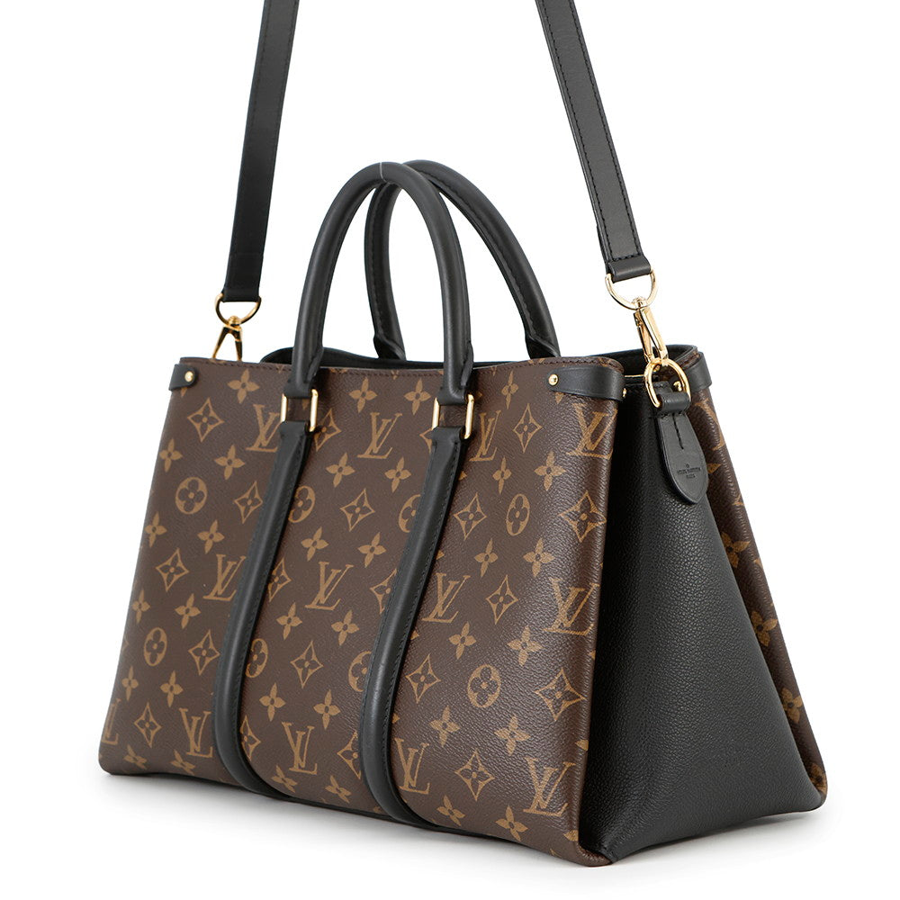 LOUIS VUITTON Soufflot NV NoirM44817 Monogram Macassar Canvas Size MM