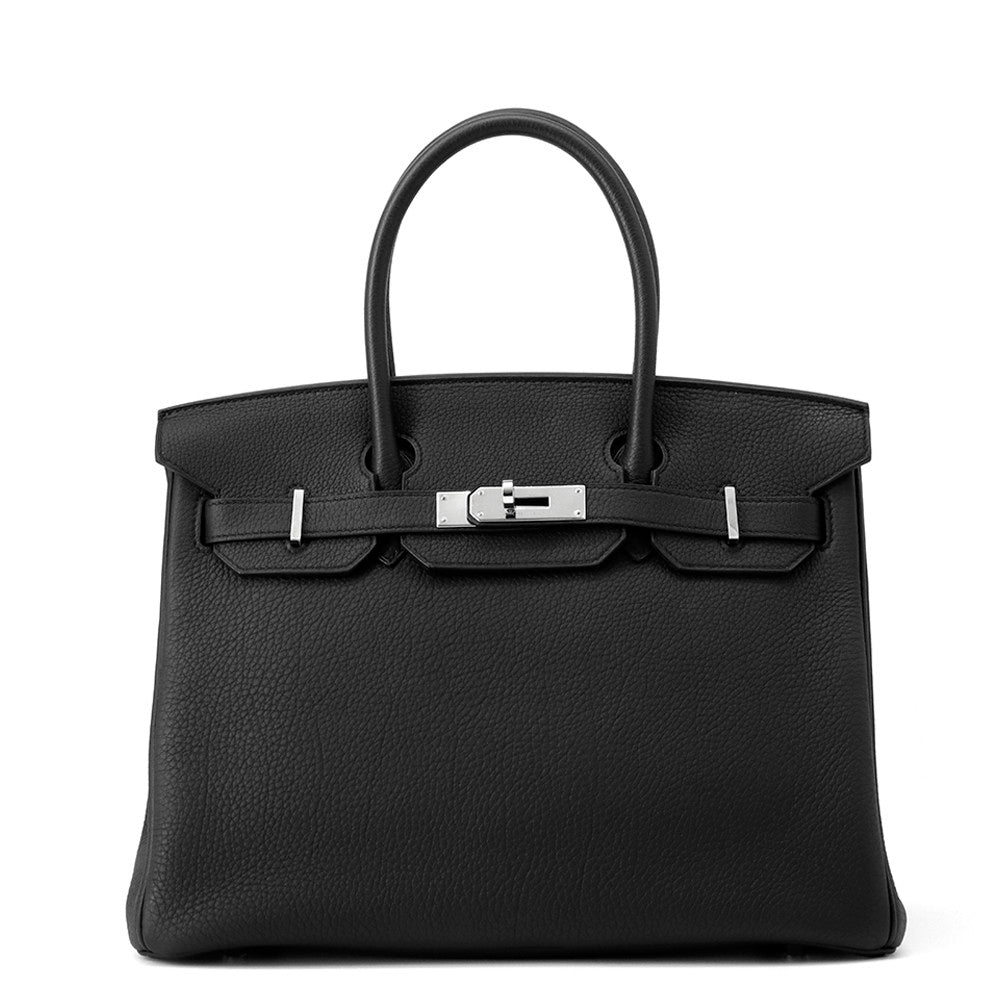 HERMES Birkin Black Togo Leather Size 30