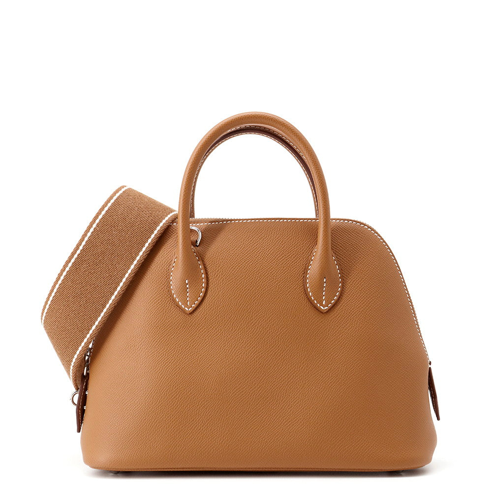 HERMES Bolide 1923 Sangle Gold Epsom Size 25