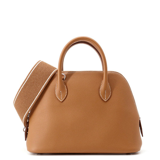 HERMES Bolide 1923 Sangle Gold Epsom Size 25
