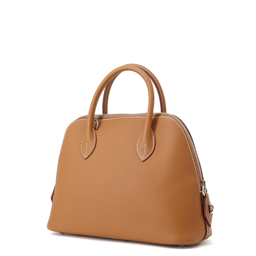 HERMES Bolide 1923 Sangle Gold Epsom Size 25