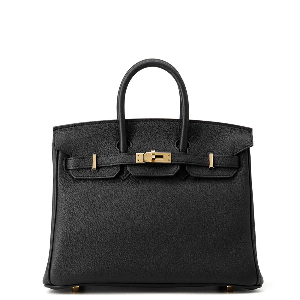 HERMES Birkin Black Togo Leather Size 25