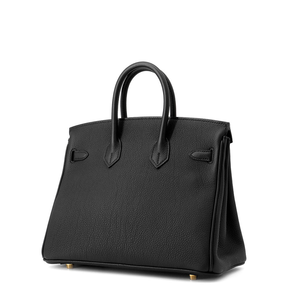 HERMES Birkin Black Togo Leather Size 25