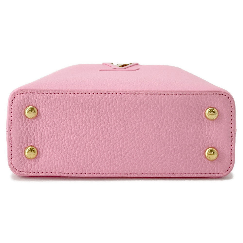 LOUIS VUITTON Capucines Candy pinkM22375 Taurillon Leather Size MINI