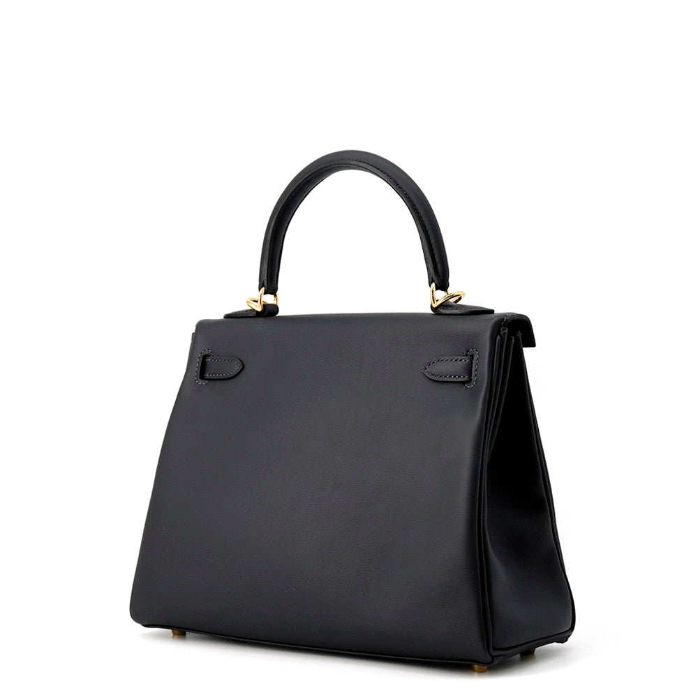 HERMES Kelly Caban Swift Leather Size 25