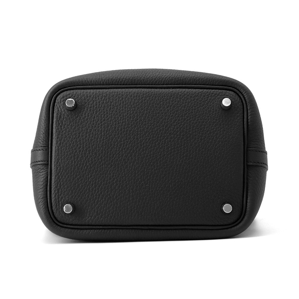 HERMES Picotin Padlock Black Taurillon ClemenceTaurillon Size PM