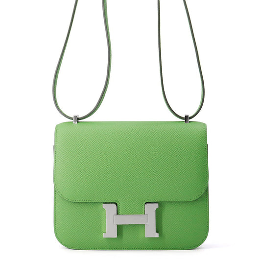 HERMES Constance3 Miroir Vert Yucca Epsom Size Mini