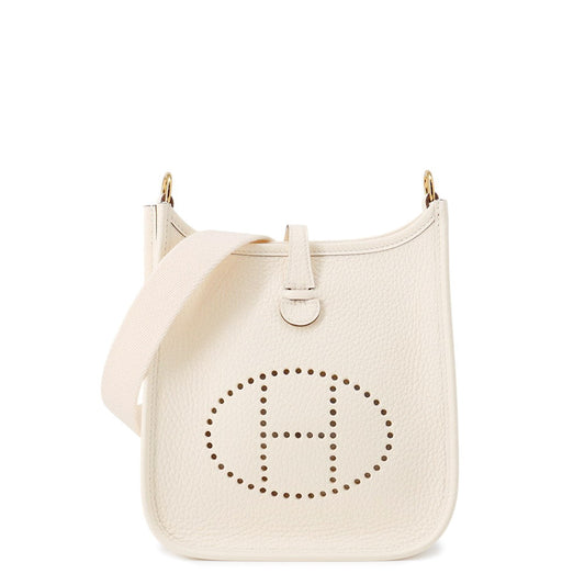 HERMES Evelyne Amazon Short Nata Taurillon Clemence Size TPM