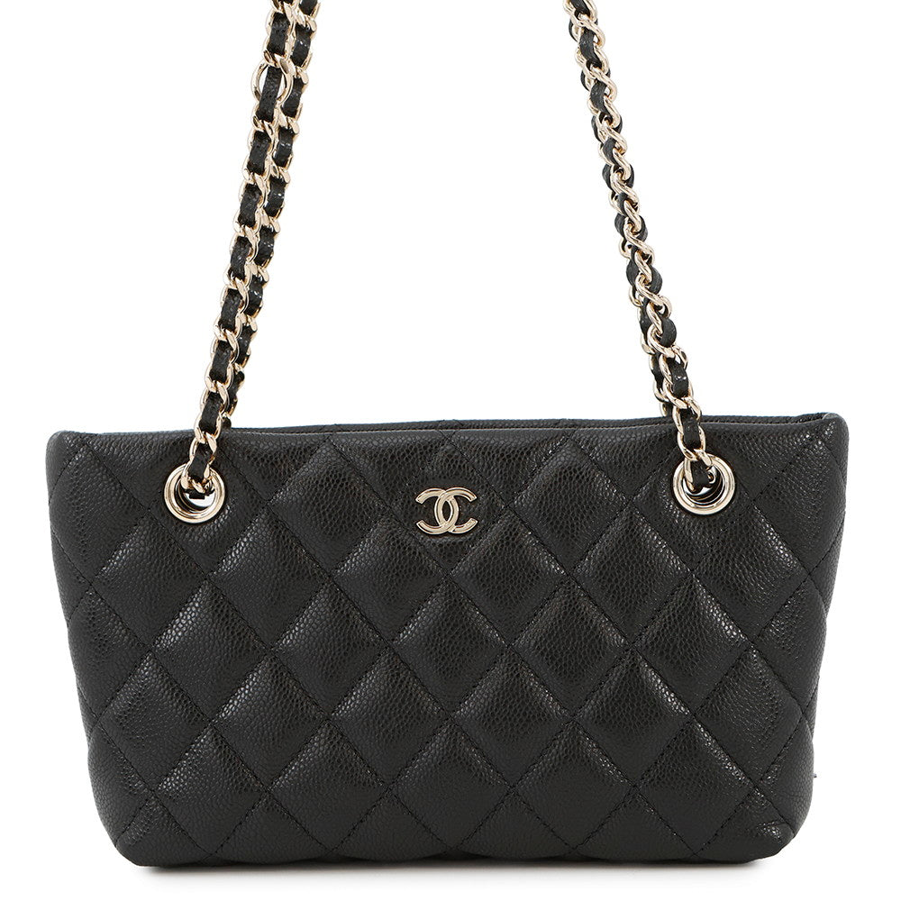 CHANEL Matelasse ChainShoulder Bag Timeless Classics Line BlackAP4423 Caviar Leather