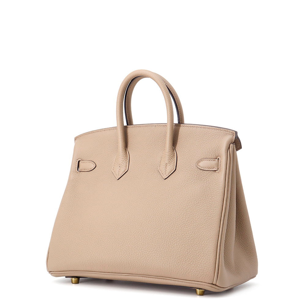 HERMES Birkin Beige Marfa Togo Leather Size 25