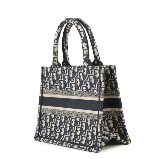 Dior Book tote Navy/BeigeM1265ZRIW Canvas Size Small