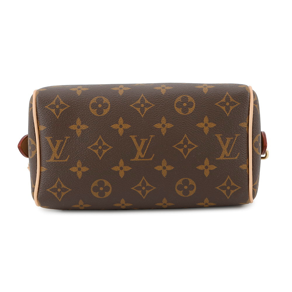 LOUIS VUITTON Speedy Bandouliere PinkOrange/RedM46594 Monogram Size 20
