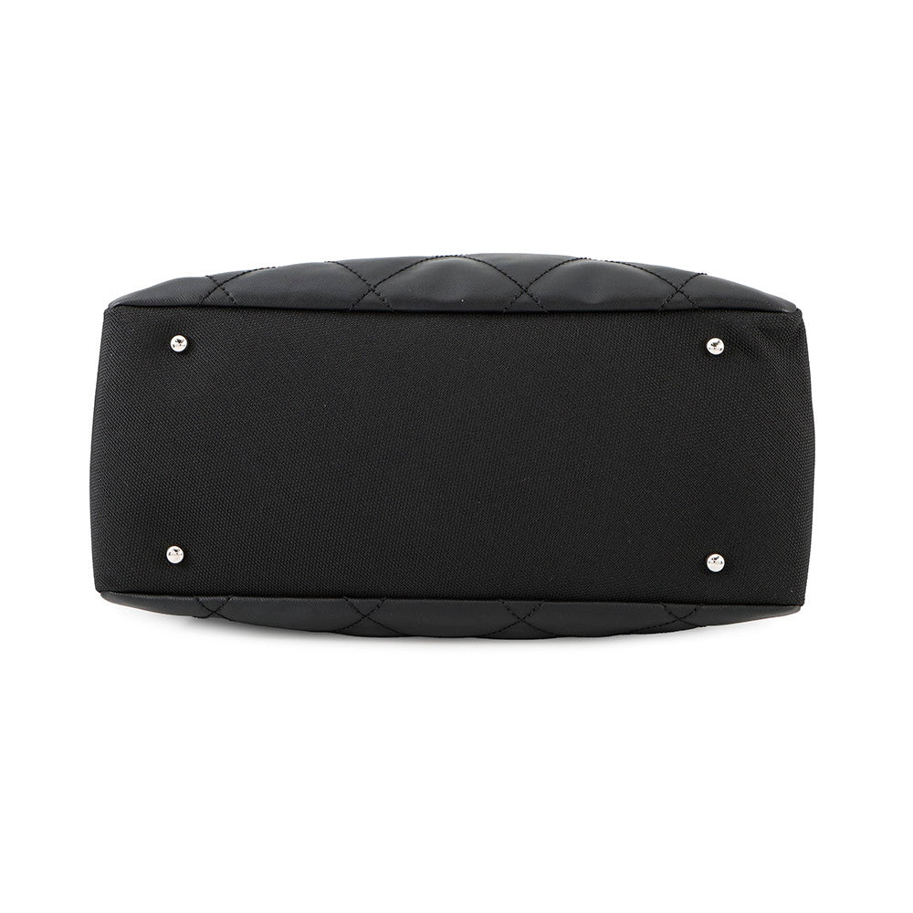 CHANEL Paris-Biarritz Tote Bag BlackA34210 Leather Canvas Size GM