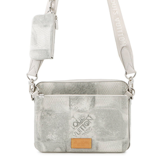 LOUIS VUITTON Trio Messenger GrayN50068 Damier Salt