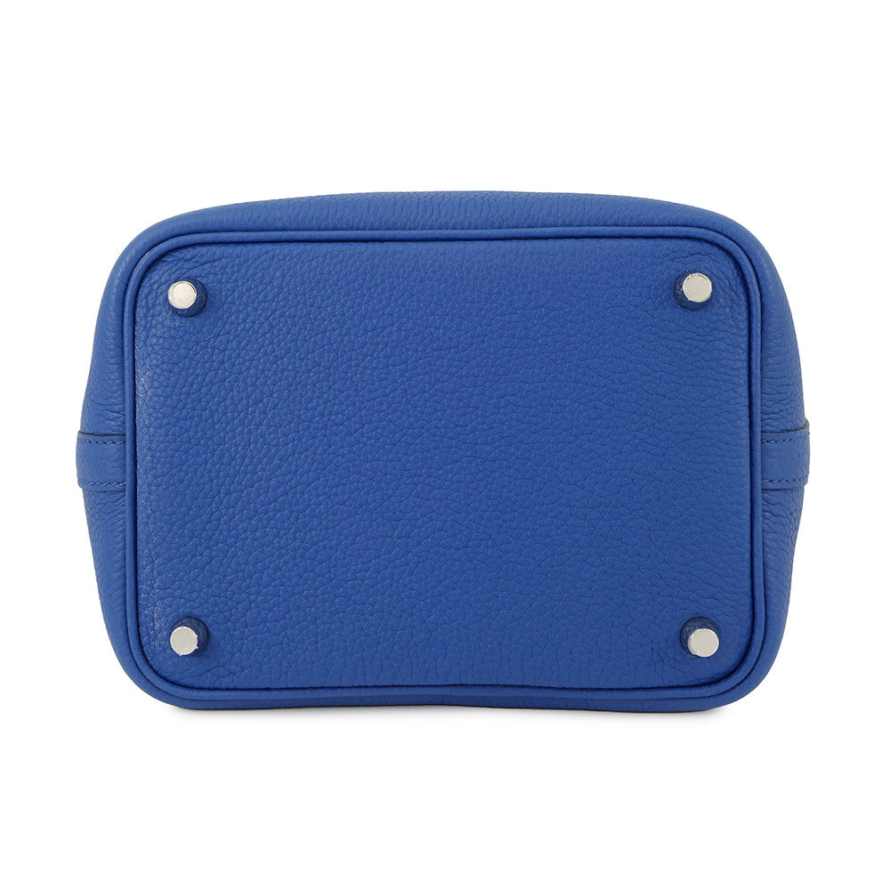 HERMES Picotin Lock Blue france Taurillon Maurice Size PM