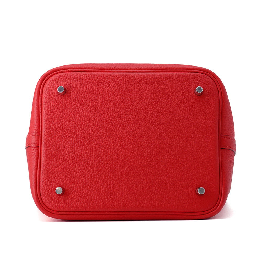 HERMES Picotin Lock Rouge Ladue Taurillon Clemence Size MM