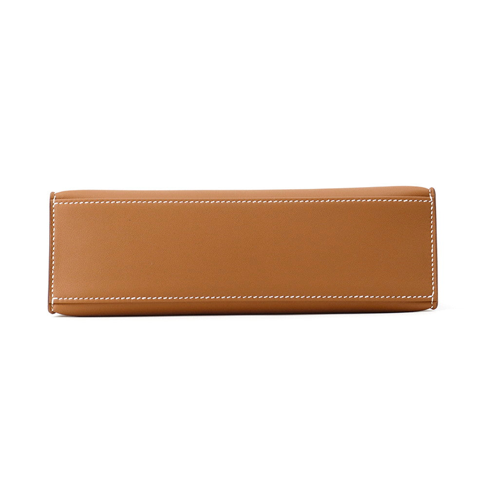 HERMES PochetteKelly Gold Swift Leather