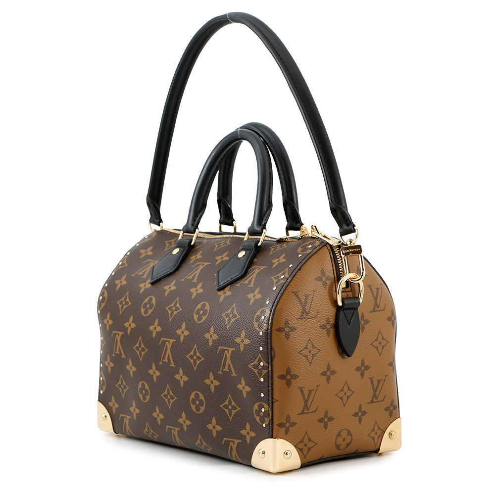 LOUIS VUITTON Speedy Trunk NoirM26181 Monogram Monogram Reverse Canvas Size 25