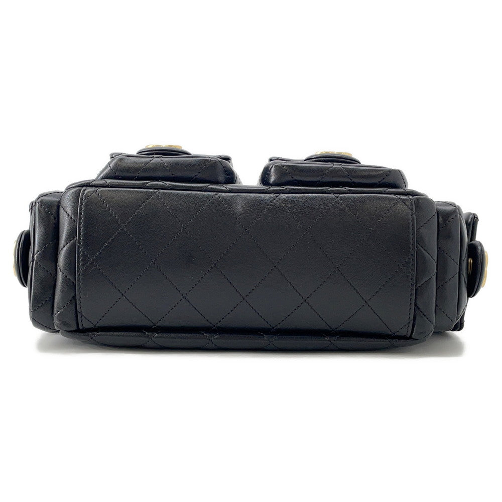 CHANEL Maxi Hobo Bag BlackAS5302 Shiny Lambskin