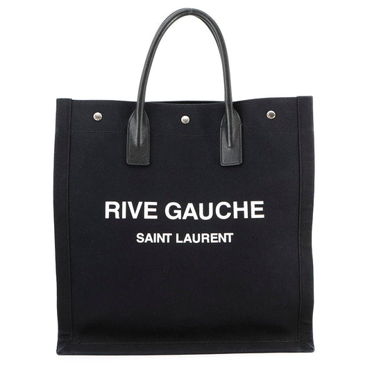 SAINT LAURENT PARIS Rive Gauche Tote Black632539 Canvas Leather