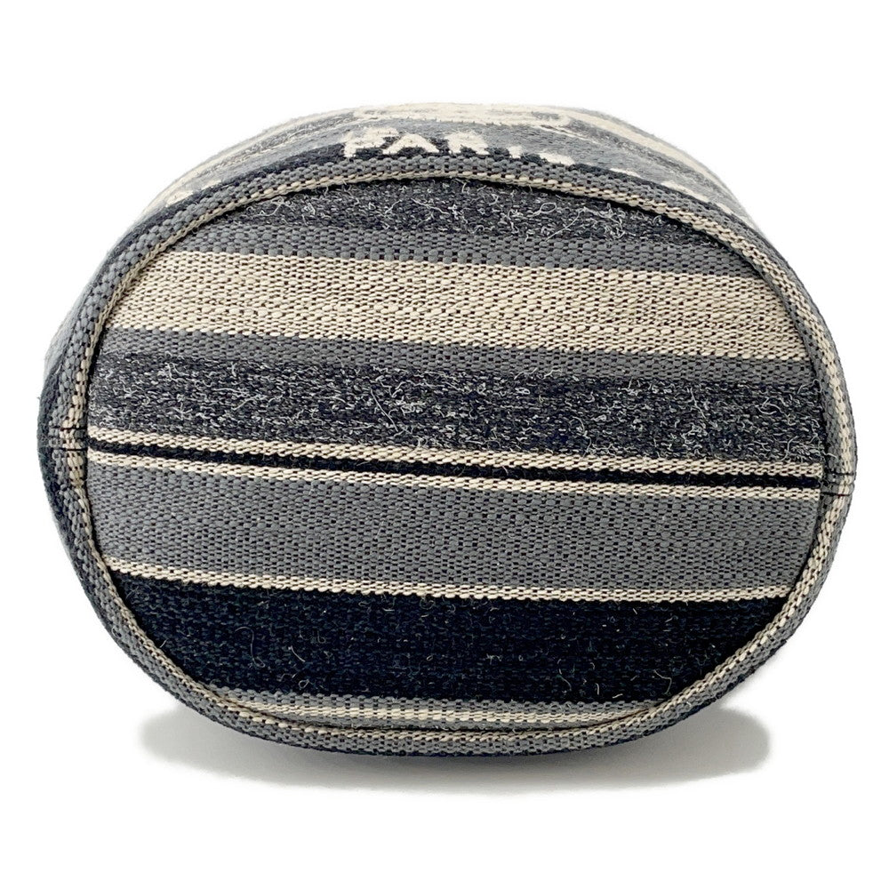 CHANEL Deauville Drawstring Shoulder Black/Gray/WhiteA57536 Canvas