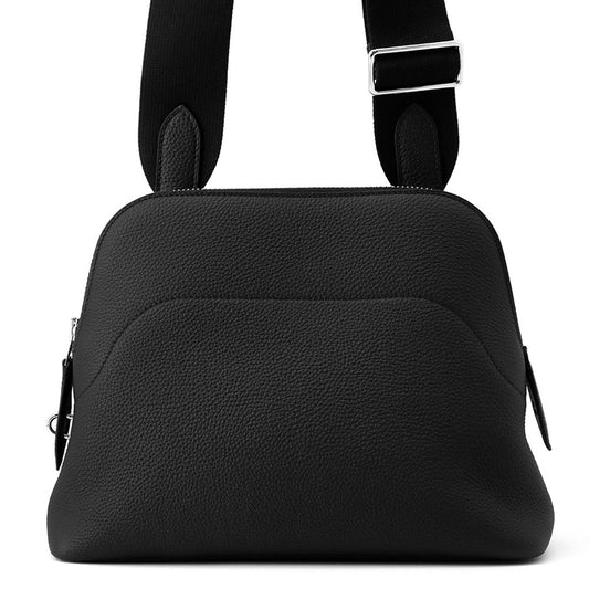 HERMES Bolide Messenger Black Togo Leather