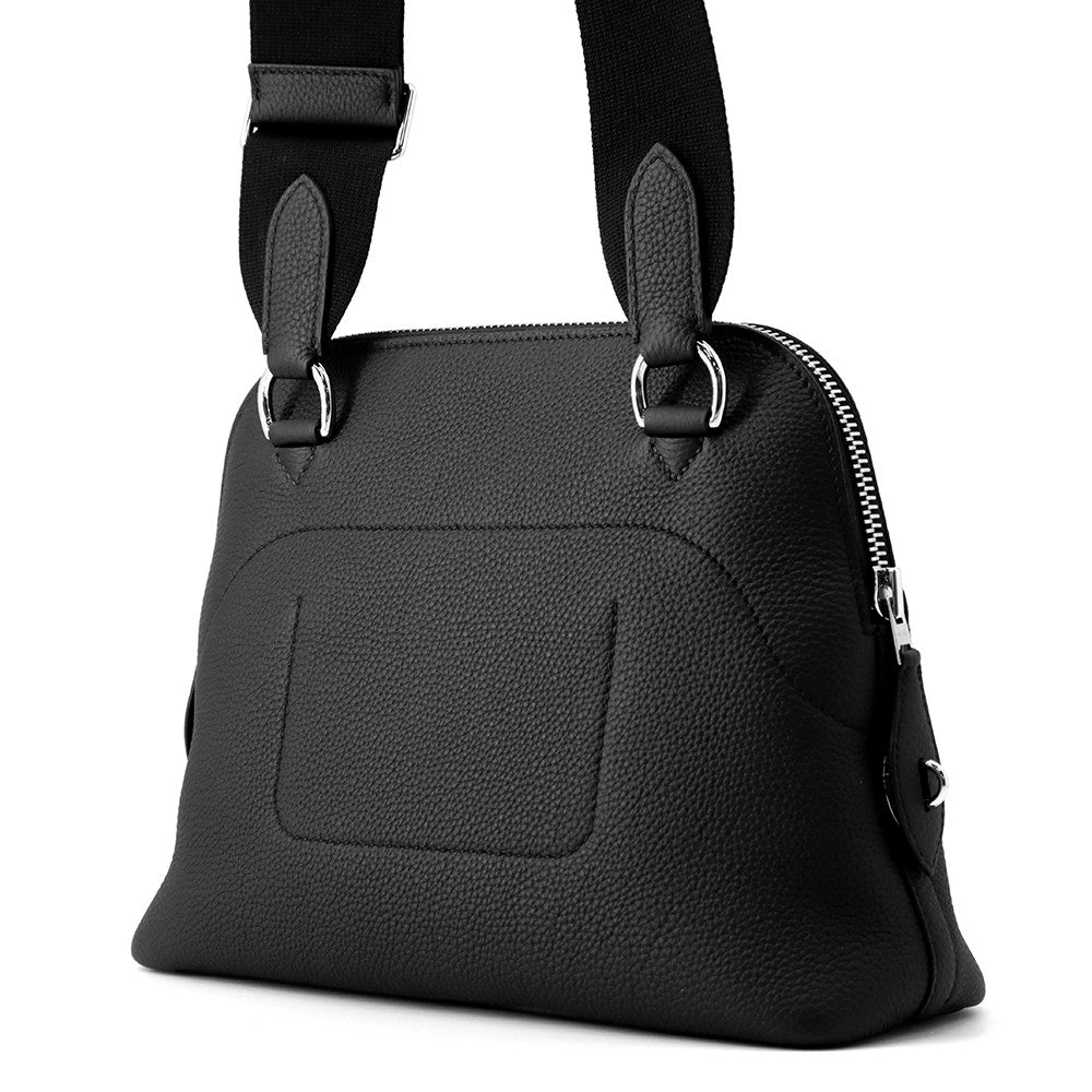 HERMES Bolide Messenger Black Togo Leather