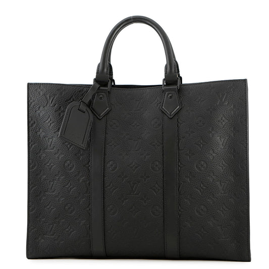 LOUIS VUITTON Sac Plat 24H NoirM24786 Monogram・Taurillon Leather