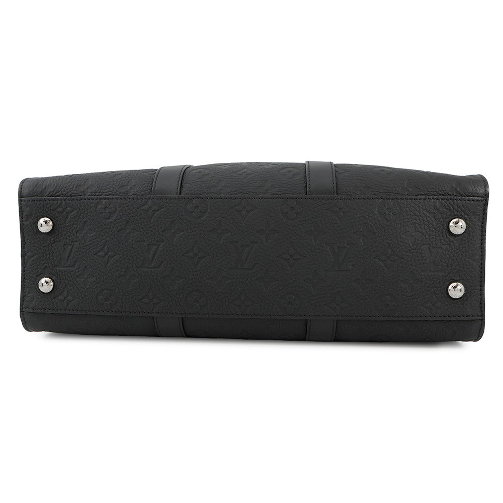 LOUIS VUITTON Sac Plat 24H NoirM24786 Monogram・Taurillon Leather