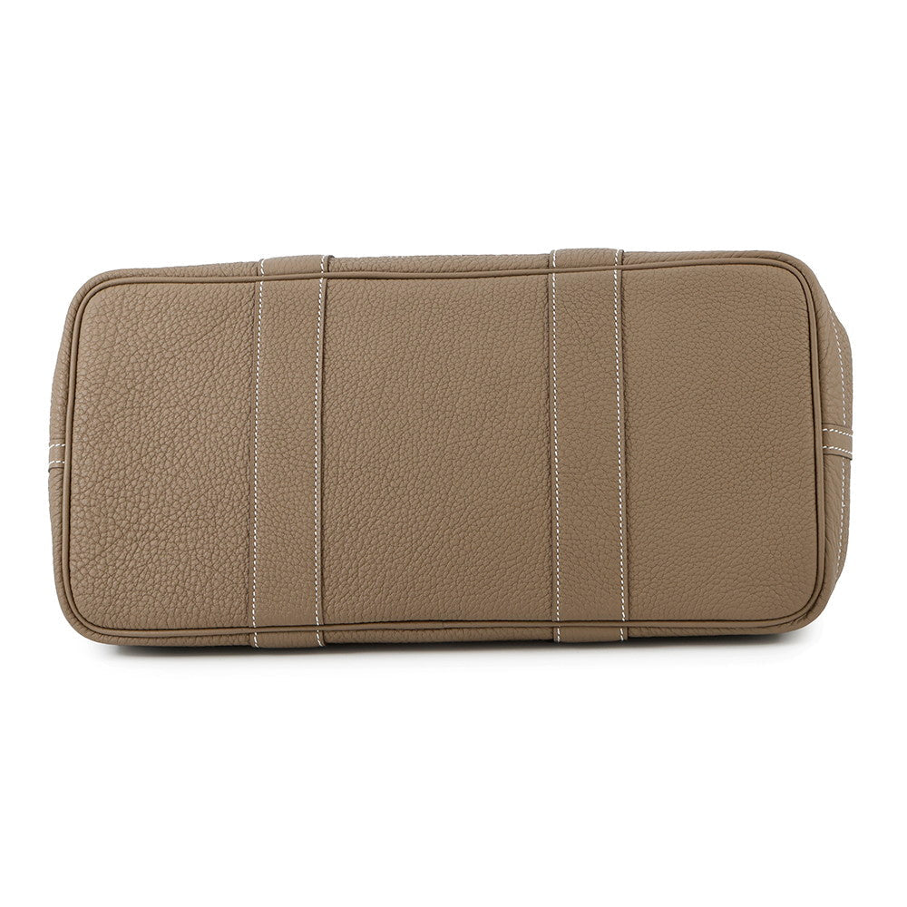 HERMES Garden Party Etoupe Negonda Leather Size PM