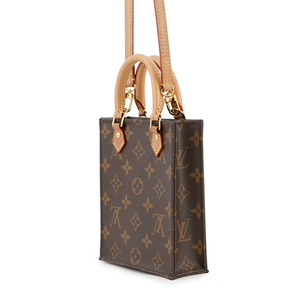 LOUIS VUITTON Petit Sac Plat BrownM69442 Monogram