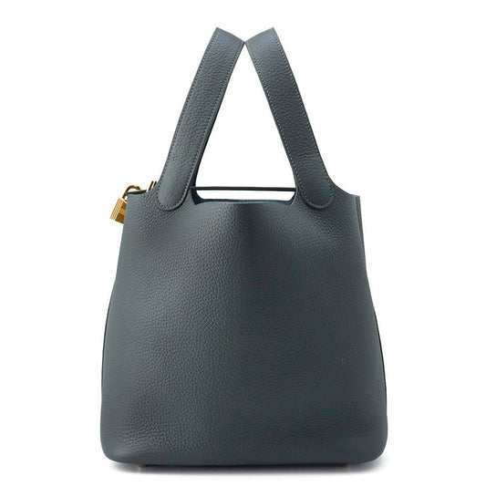 HERMES Picotin Lock Vert Mangrove Taurillon Clemence Size MM