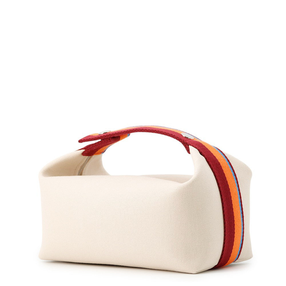 HERMES BRIDE A Black H Pavilion Natural/Multicolor Canvas Size PM