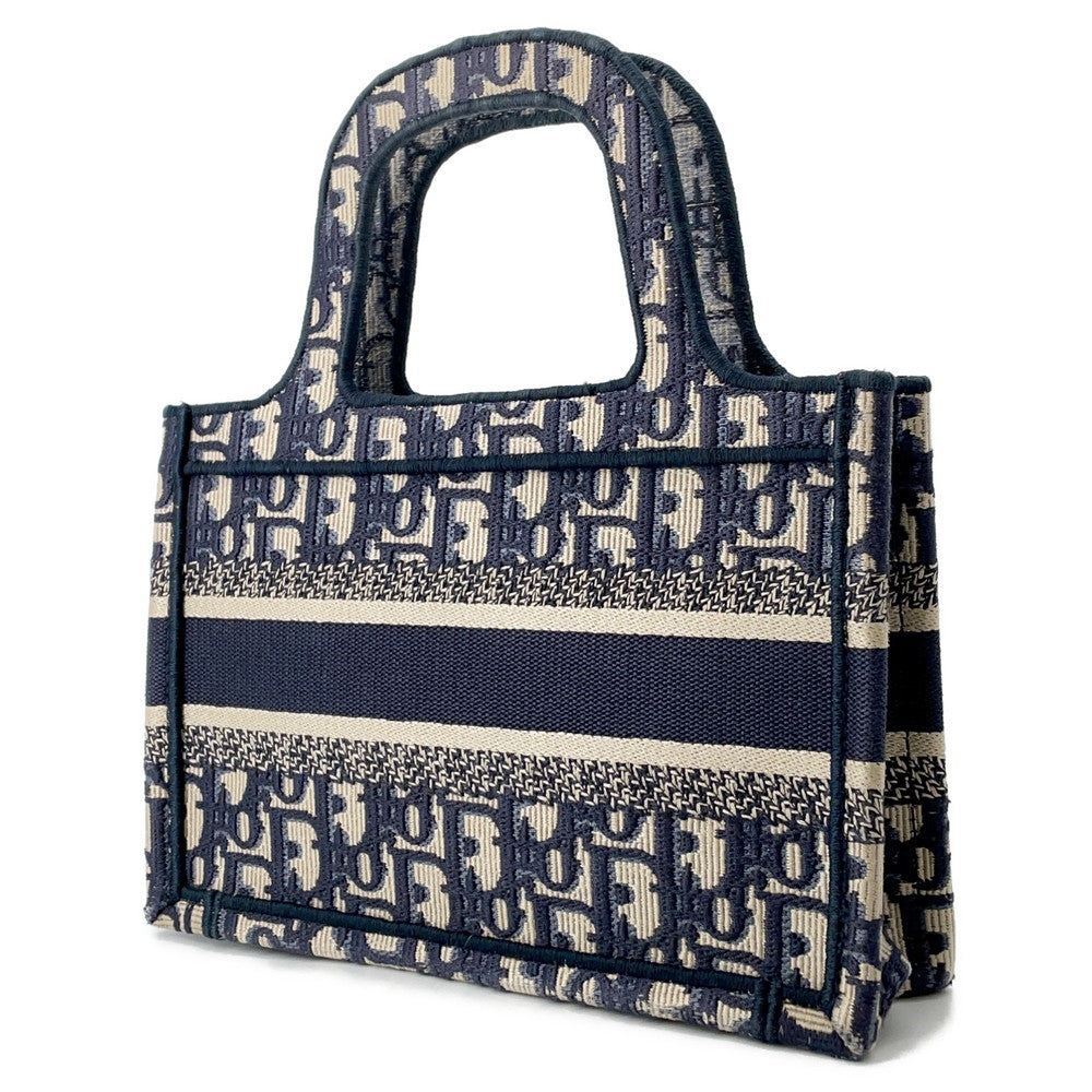 Dior Oblique Book Tote NavyS5475ZRIW Canvas Size Mini