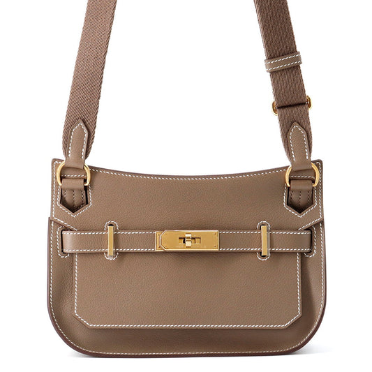 HERMES Jypsiere Etoupe Evercolor Size Mini