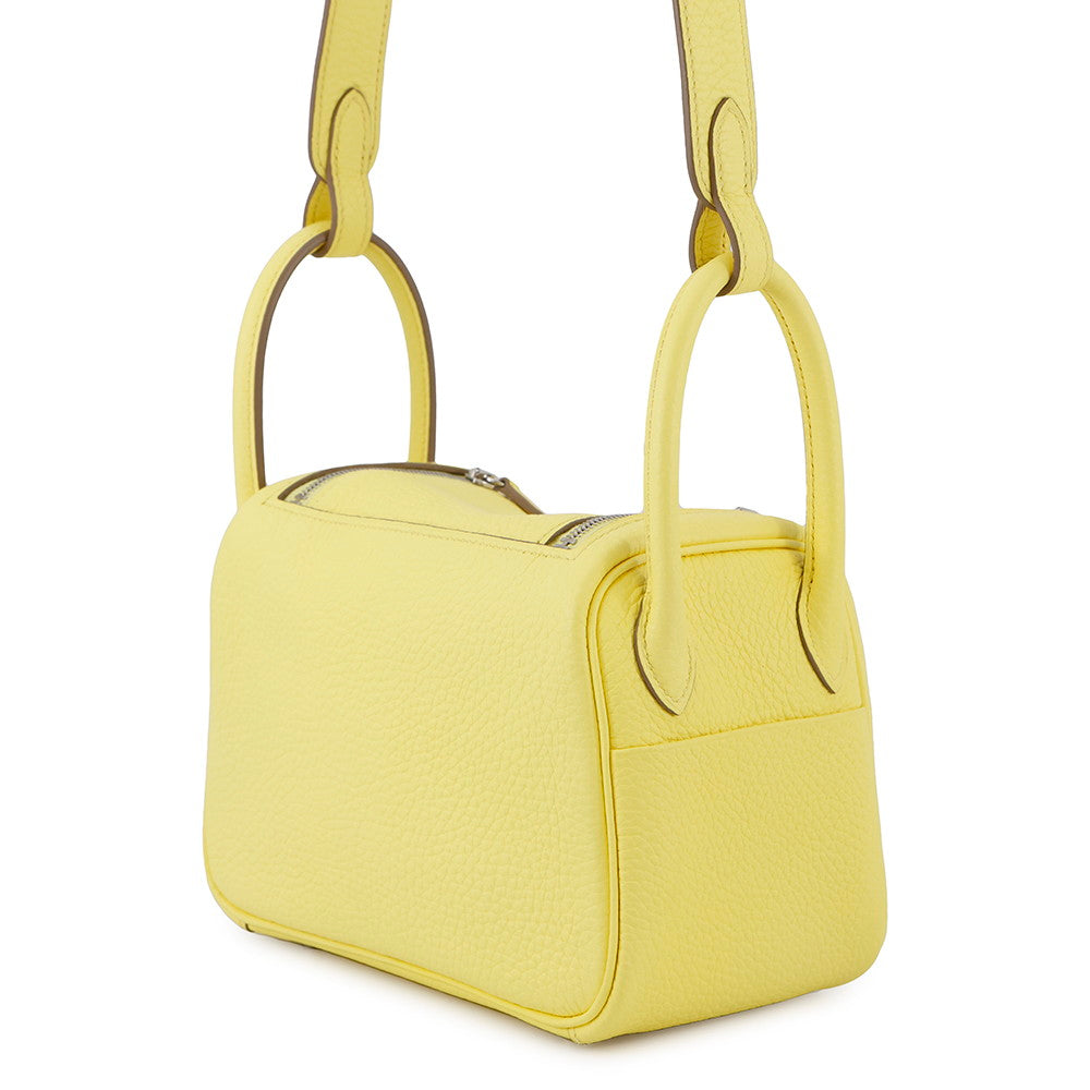 HERMES Lindy Limoncello Taurillon Clemence Size Mini
