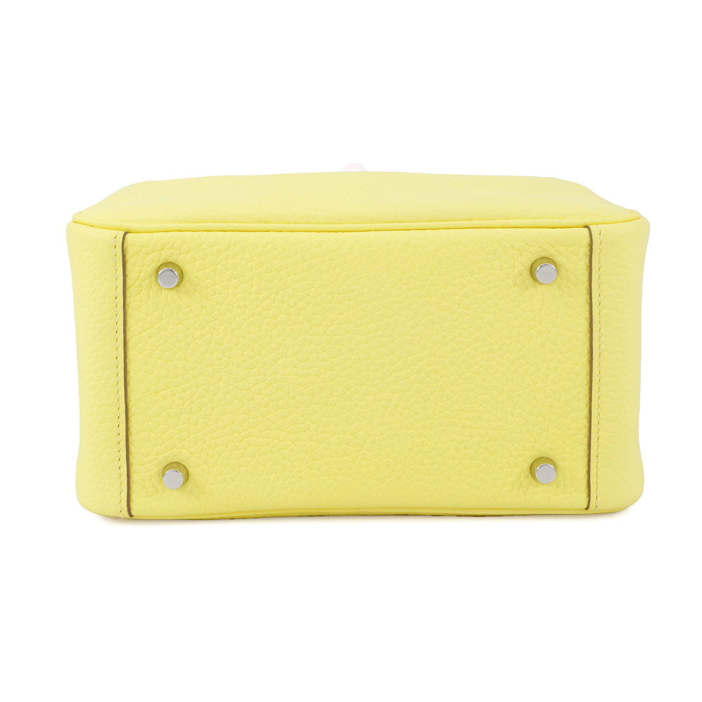 HERMES Lindy Limoncello Taurillon Clemence Size Mini
