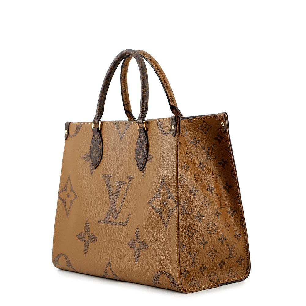 LOUIS VUITTON Onthego RedM45321 Monogram Monogram Reverse Canvas Monogram Giant Size MM