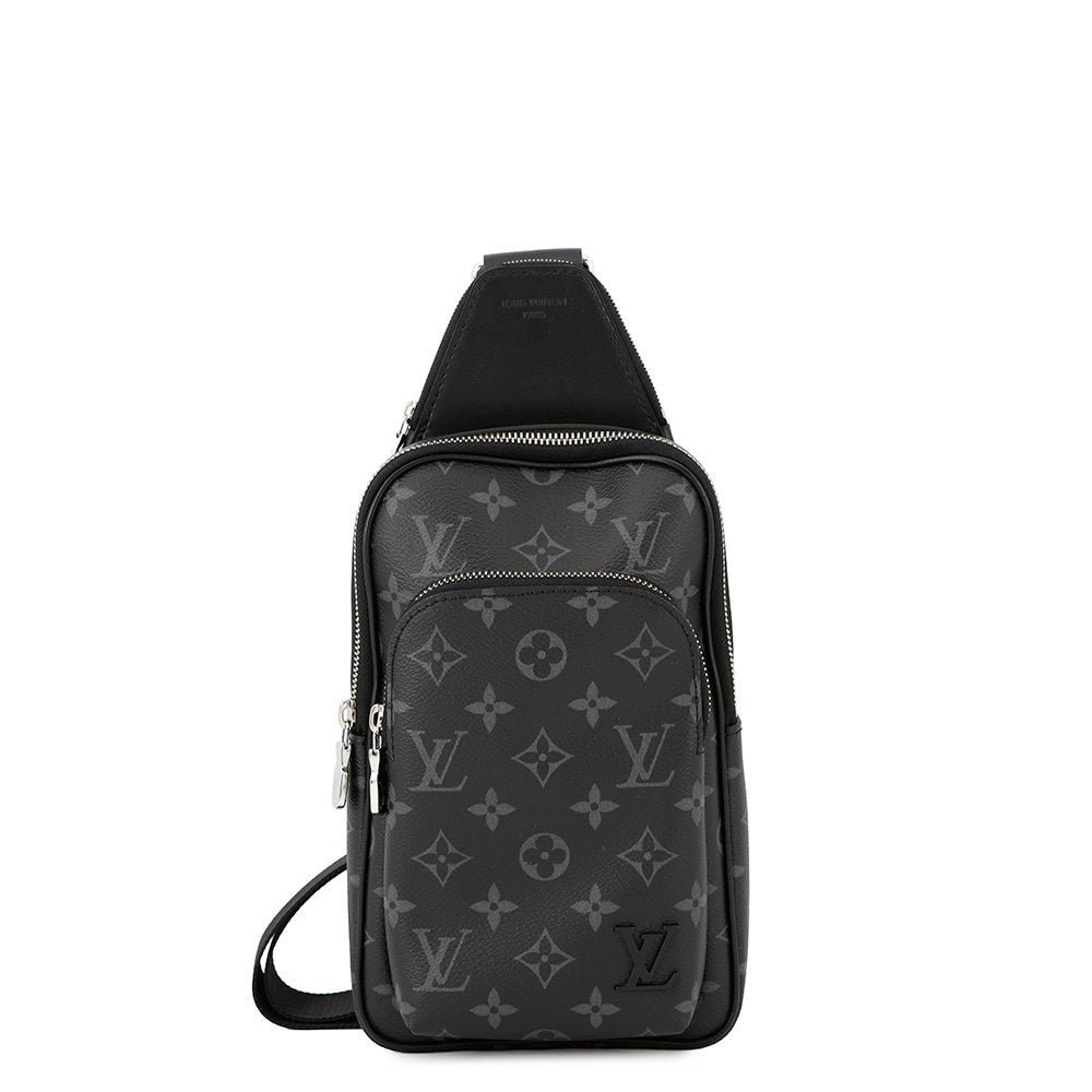 LOUIS VUITTON Avenue Sling Bag NoirM47137 Monogram Eclipse Size PM