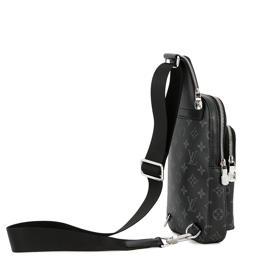 LOUIS VUITTON Avenue Sling Bag NoirM47137 Monogram Eclipse Size PM