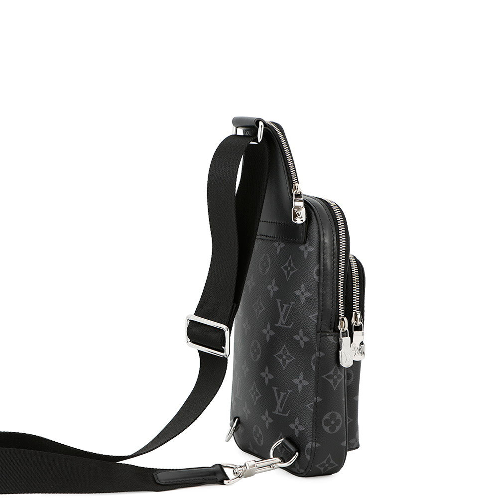 LOUIS VUITTON Avenue Sling Bag NoirM47137 Monogram Eclipse Size PM