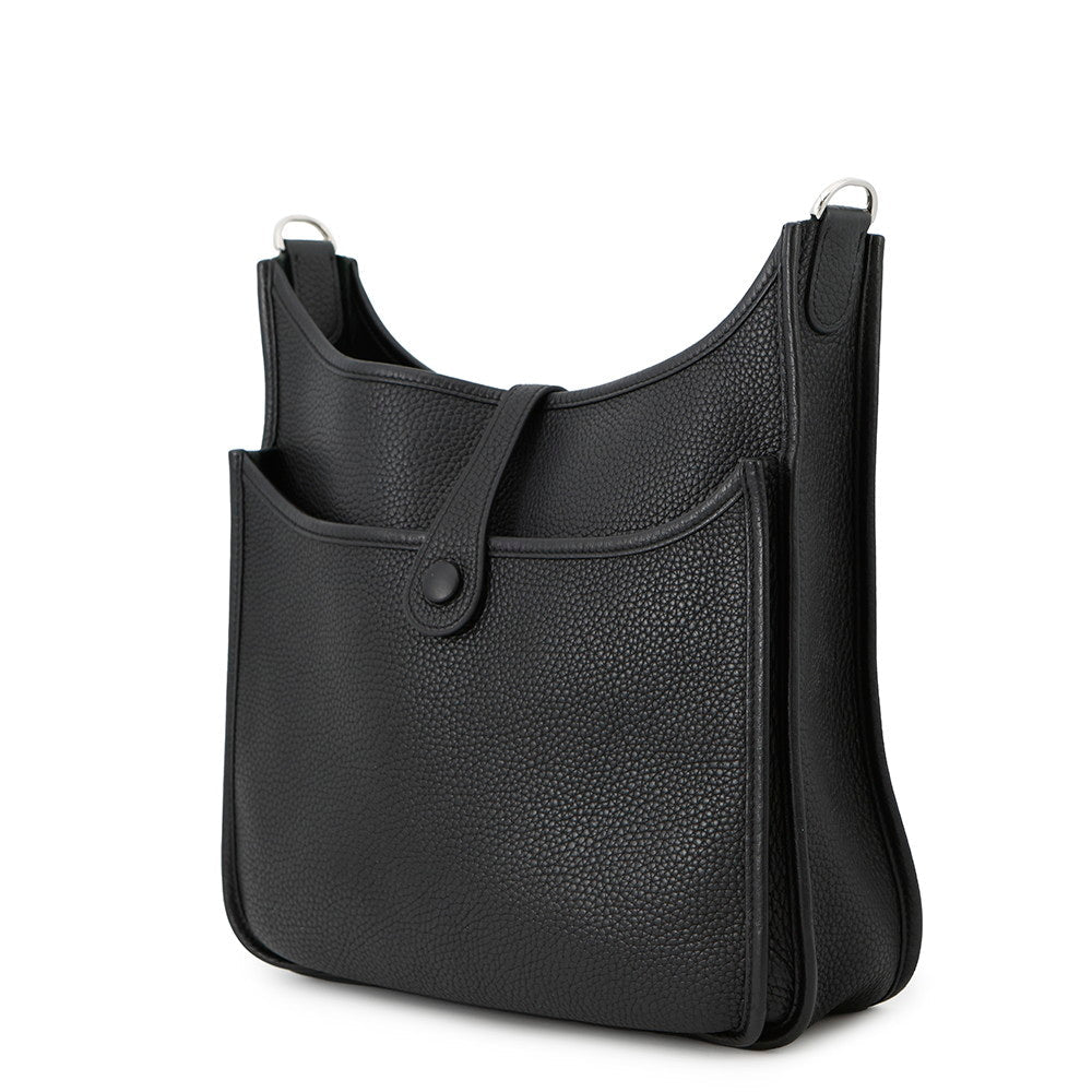 HERMES Evelyne3 Black Taurillon Clemence Size PM