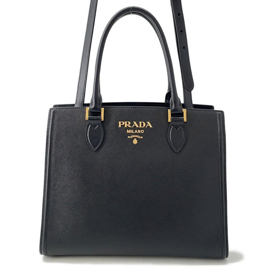 PRADA 2WAY Tote Bag Black1BA227 Saffiano LeatherLeather