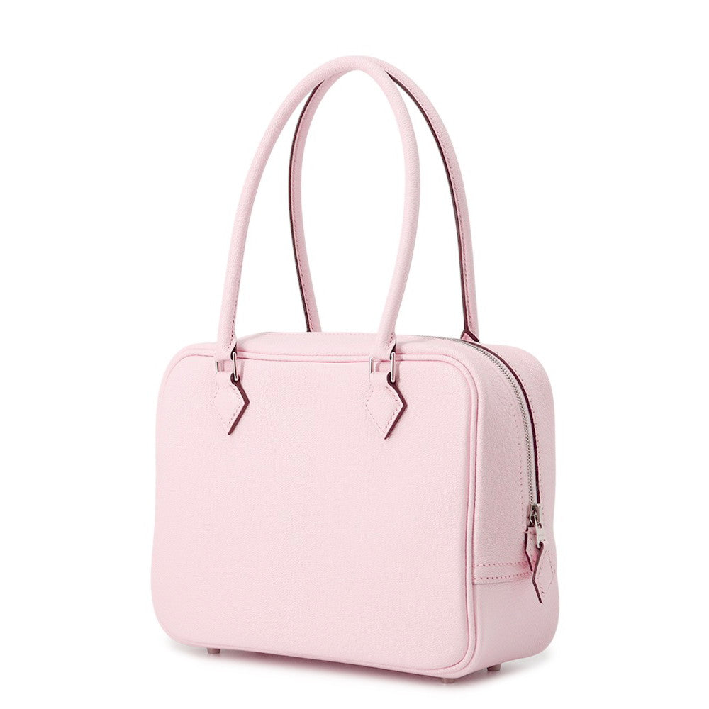 HERMES Plume Rose Darling Chevre Myzore Goatskin Size Mini