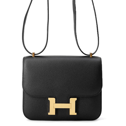 HERMES Constance 3 Black Epsom Size Mini