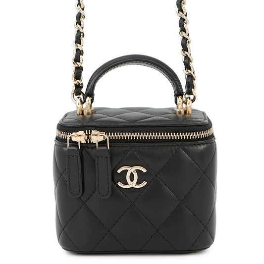 CHANEL Small Vanity Case BlackAP2198 Lambskin